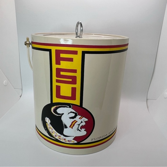 RARE Vintage GEORGES BRIARD Florida State University FSU Ice Bucket Old Logo - Picture 1 of 13